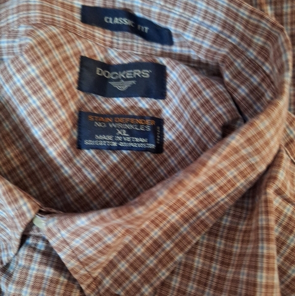 Dockers plaid button-down shirt XL - Picture 5 of 5